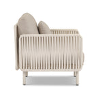 Fauteuil moderne en pierre avec conception résistante aux intempéries pour le salon