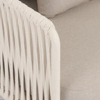Fauteuil moderne en pierre avec conception résistante aux intempéries pour le salon