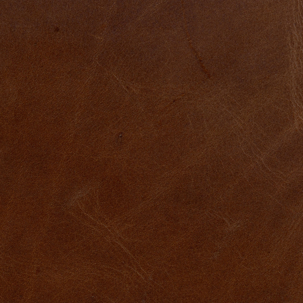 Modern Oscuro Brown Leather Lounge Chair with Solid Oak Frame