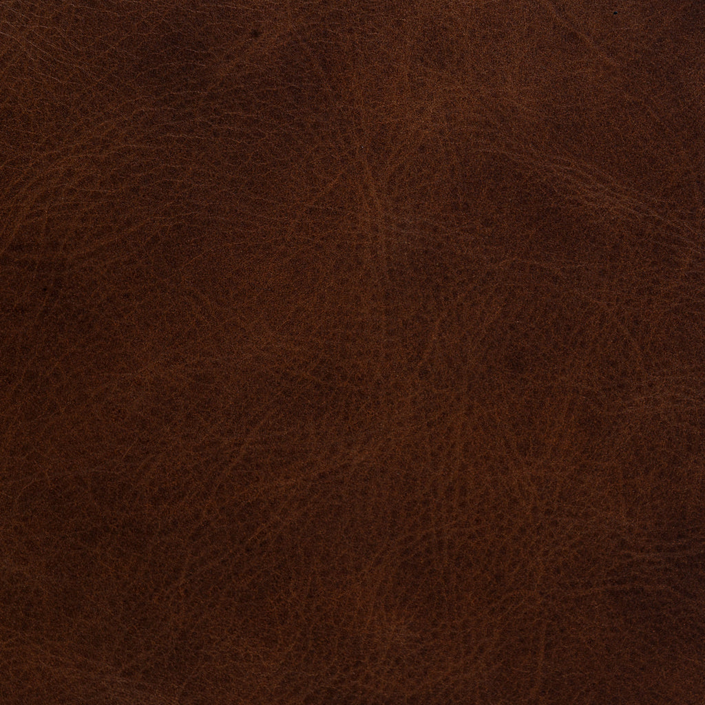 Modern Oscuro Brown Leather Lounge Chair with Solid Oak Frame